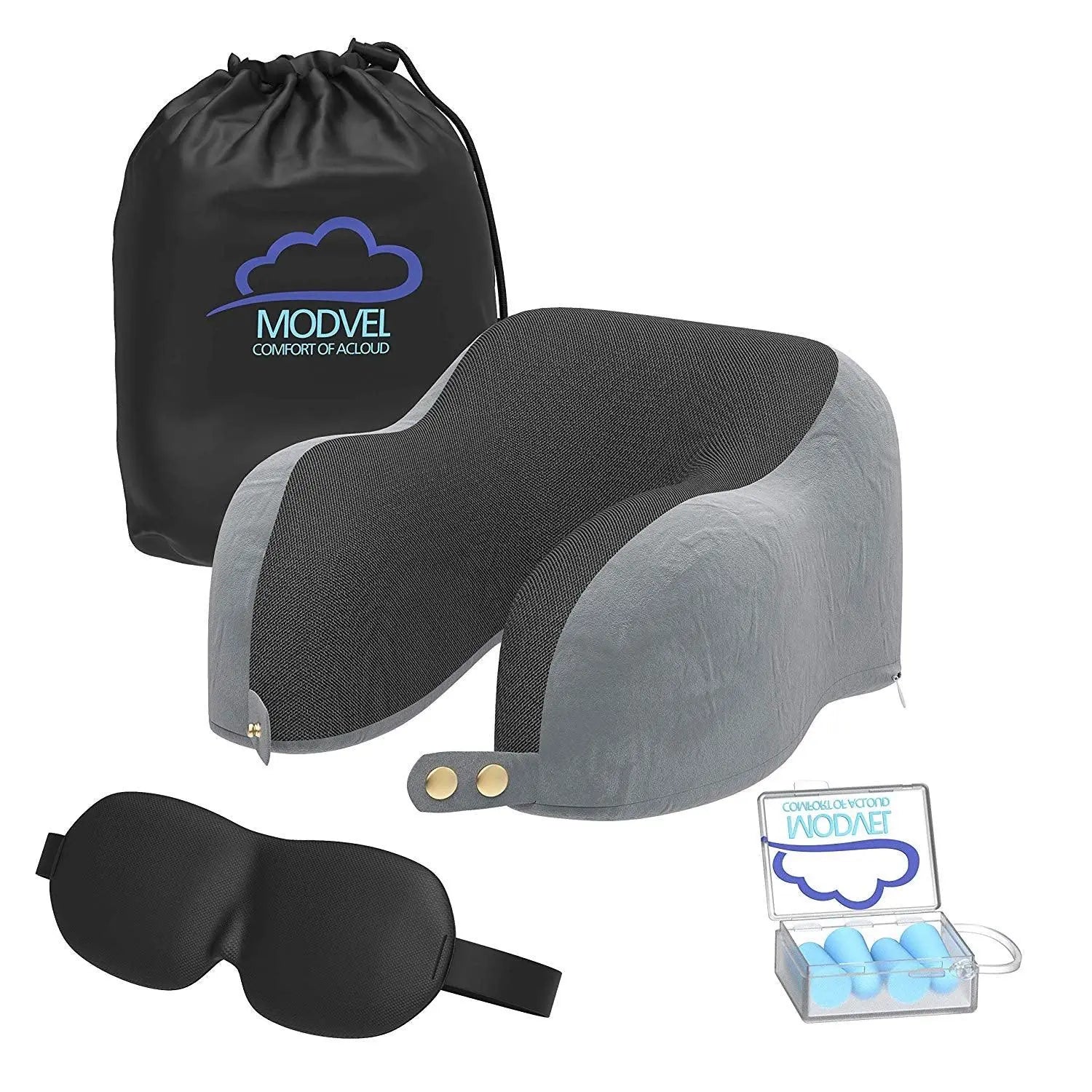LOEN Super Soft Car Cushion Set Memory Foam Car Lumbar Support Set