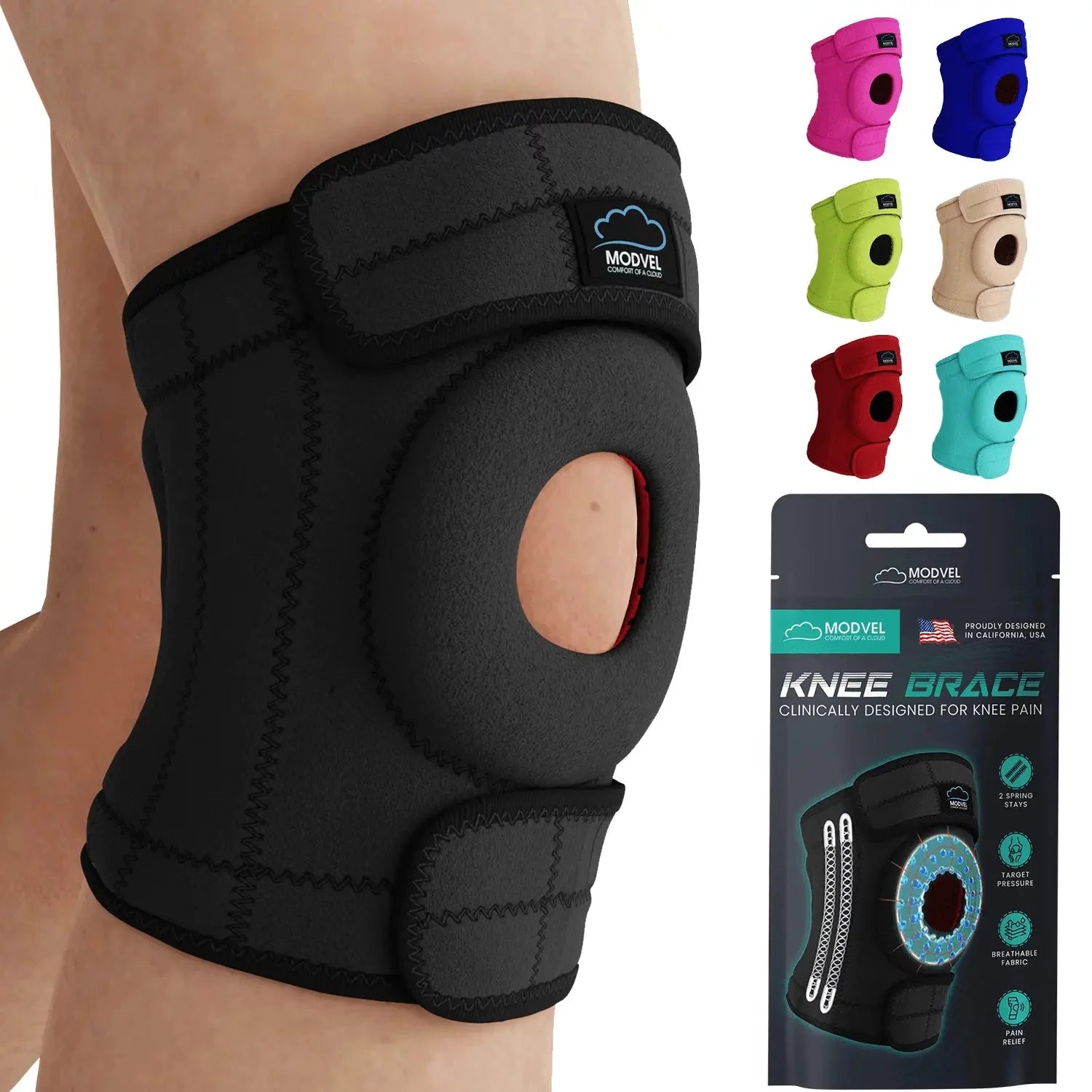 Modvel Adjustable Knee Brace for Knee Pain Relief, Joint Stability,  Recovery – MODVEL