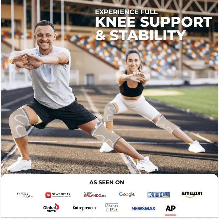 Modvel Knee Brace - Knee Sleeves (Pair) for Knee Pain Relief, Joint Stability and Recovery