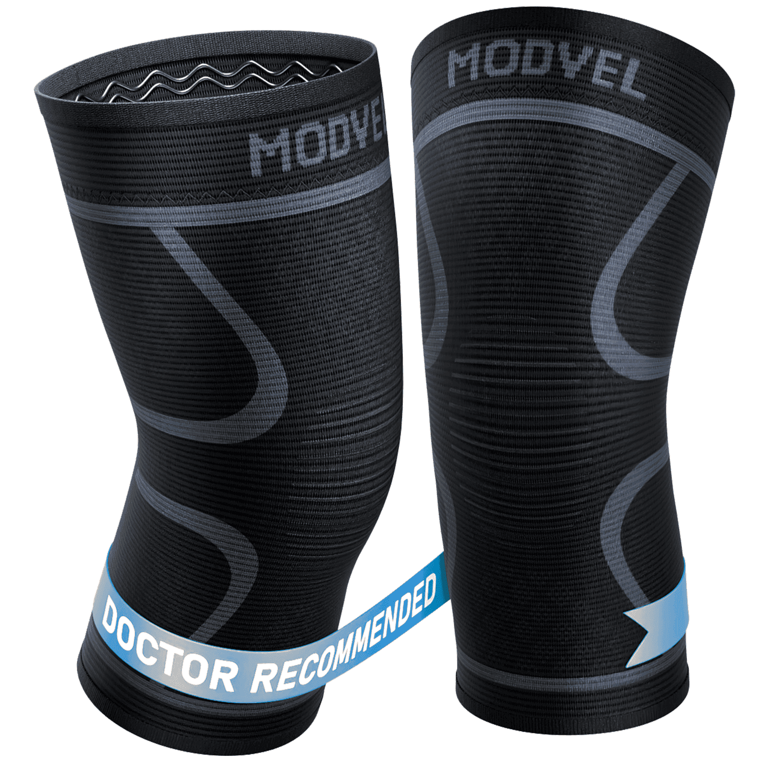 Modvel 2-Pack Compression Knee Sleeves – All-Day Support & Pain Relief knee compression sleeve Modvel 