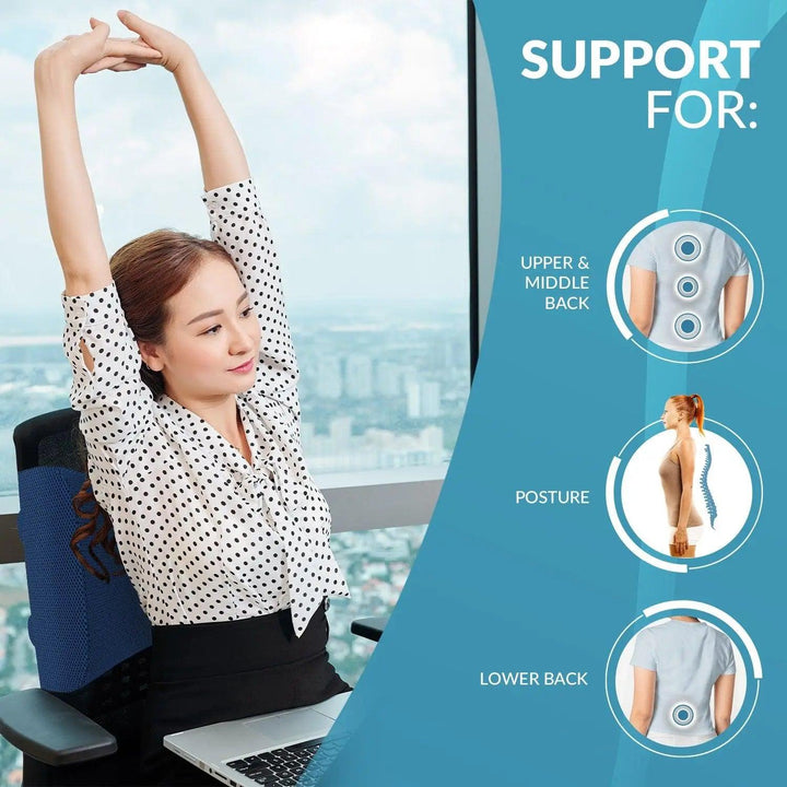 Lumbar Support Posture Corrector for Car, Wheelchair, Desk Chairs. - MODVEL 