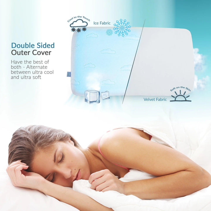 MODVEL Luxury Reversible Cool Gel Memory Foam Pillow (MV-122) - MODVEL 