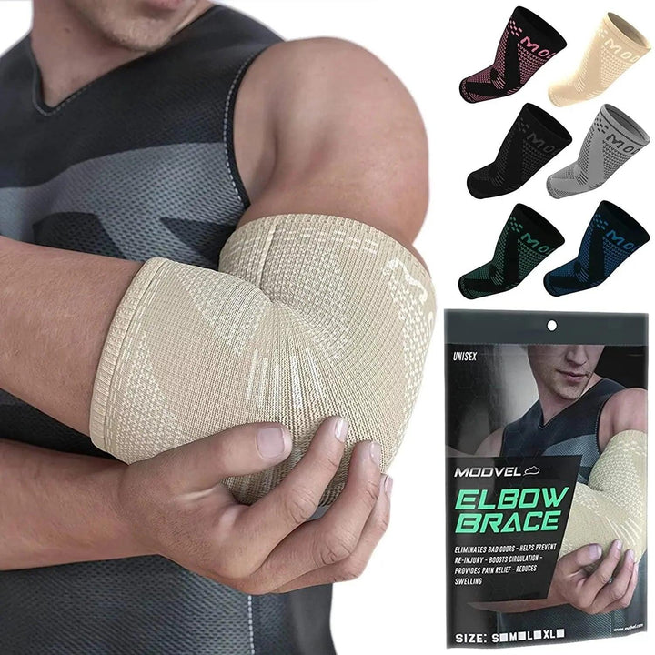 Elbow Compression Sleeves (2-Pack) – Daily Relief for Joint Pain & Strain