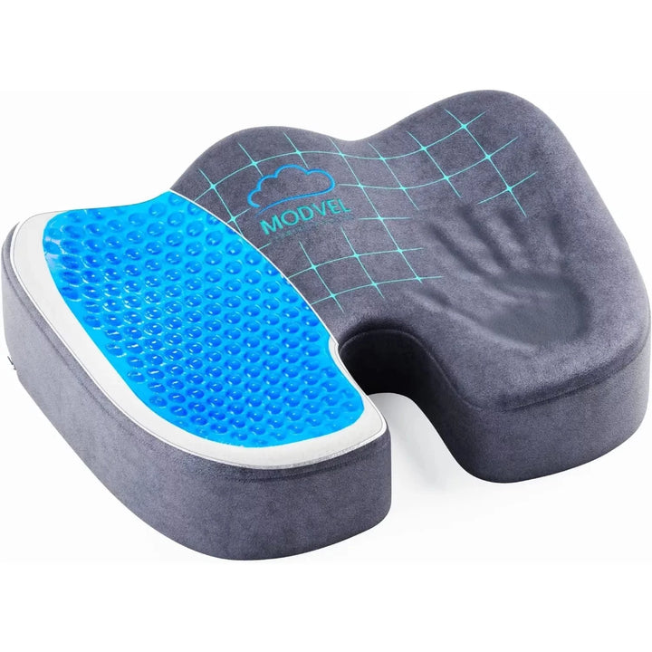 MODVEL Gel Enhanced Seat Cushion  Memory Foam Pillow for Office Chair