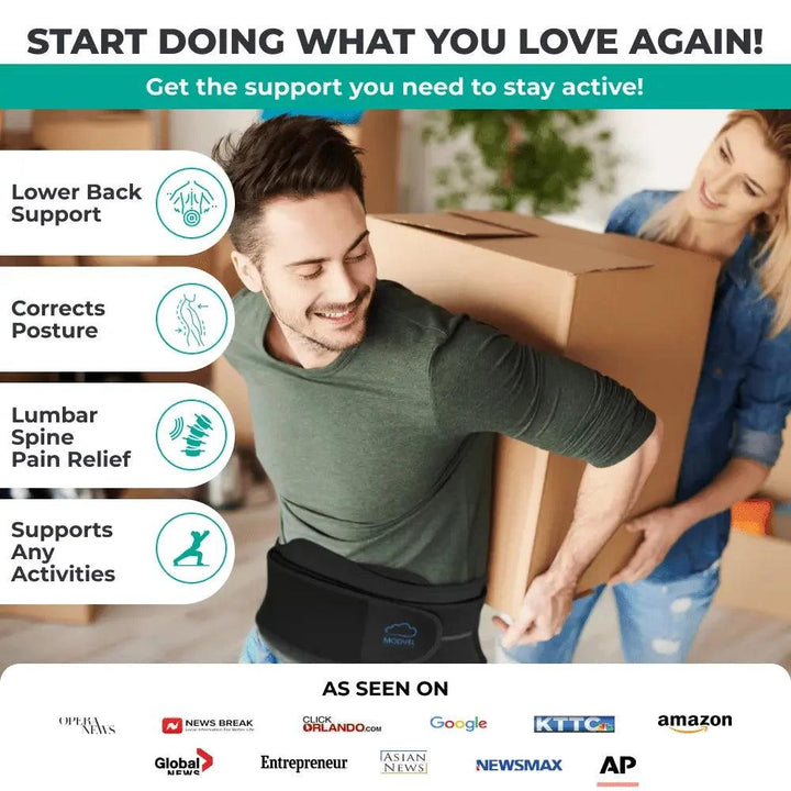 Modvel Back Brace – Advanced Lumbar Support for Men and Women