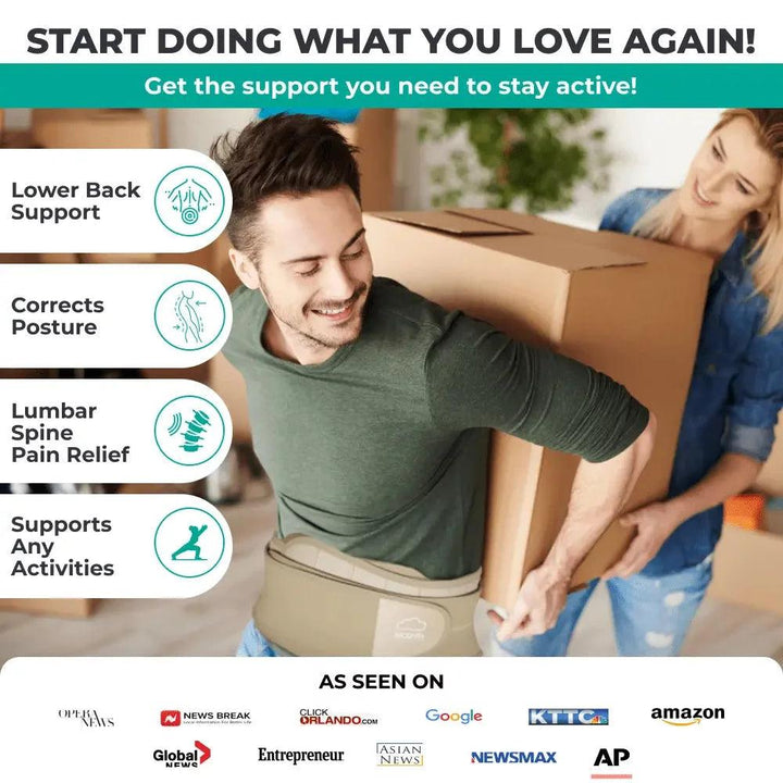 Modvel Back Brace – Advanced Lumbar Support for Men and Women
