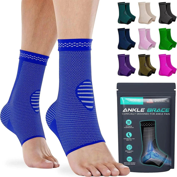 Modvel Ankle Brace | Ankle Support Sleeves for Pain relief, Stability, Injury Prevention and Recovery