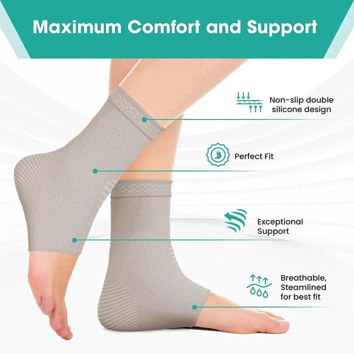 Modvel Ankle Brace | Ankle Support Sleeves for Pain relief, Stability, Injury Prevention and Recovery