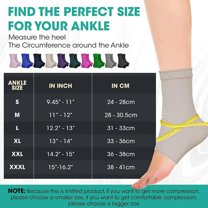 Modvel Ankle Brace | Ankle Support Sleeves for Pain relief, Stability, Injury Prevention and Recovery