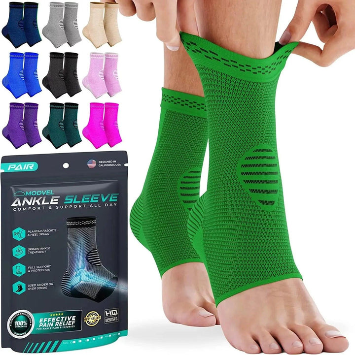 Modvel Ankle Brace | Ankle Support Sleeves for Pain relief, Stability, Injury Prevention and Recovery