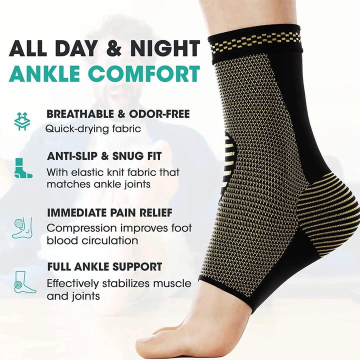 Modvel Ankle Brace | Ankle Support Sleeves for Pain relief, Stability, Injury Prevention and Recovery